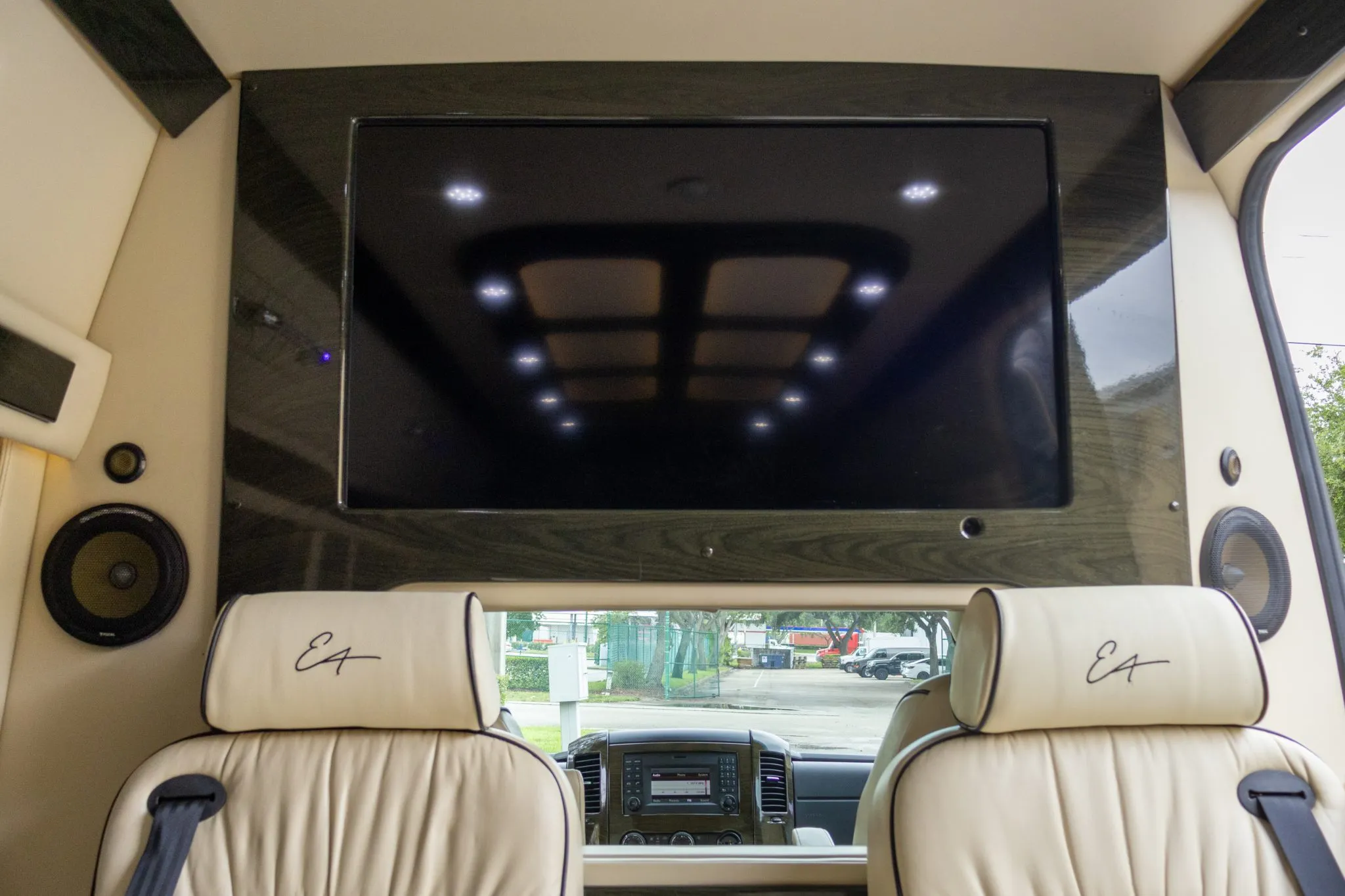 Executive Atlanta interior with large TV