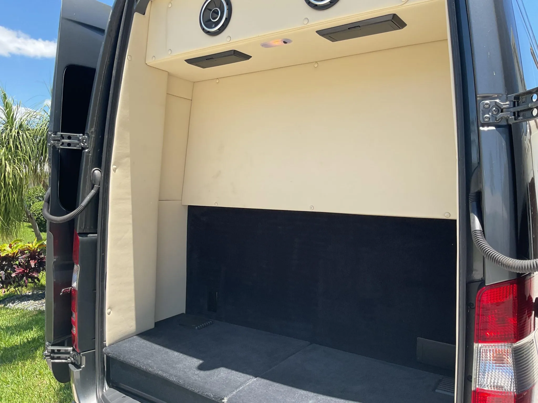 Executive Atlanta Sprinter rear luggage compartment